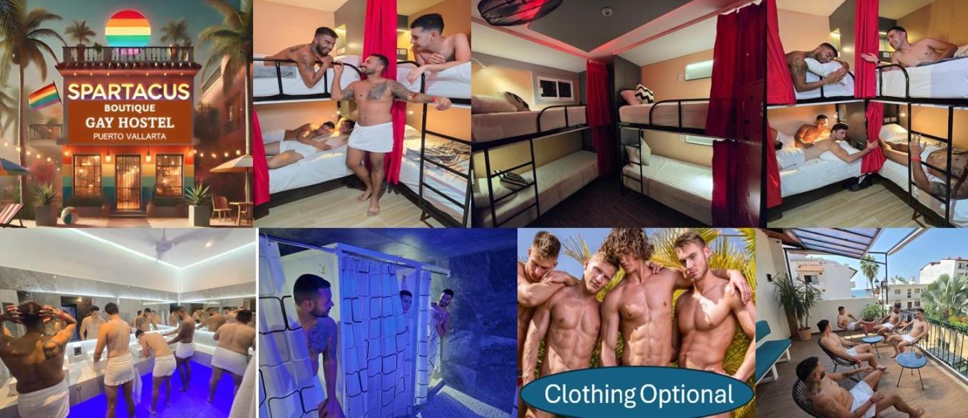 Spartacus Hostel Boutique For Men Puerto Vallarta Luaran gambar