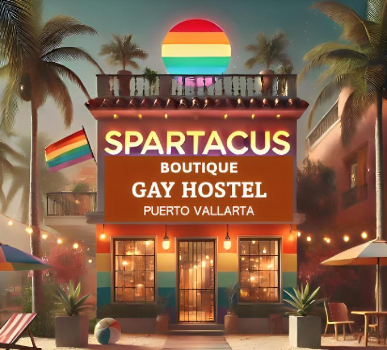 Spartacus Hostel Boutique For Men Puerto Vallarta Luaran gambar